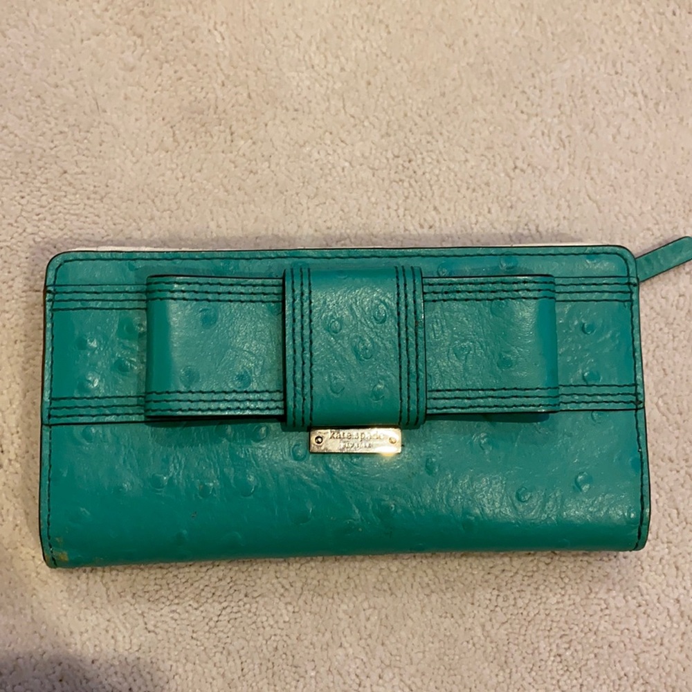 Kate spade ostrich wallet